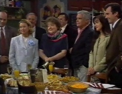 Philip Martin, Helen Daniels, Marlene Kratz, Lou Carpenter, Susan Kennedy, Karl Kennedy in Neighbours Episode 