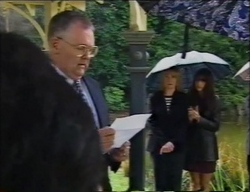 Harold Bishop, Ruth Wilkinson, Sarah Beaumont in Neighbours Episode 