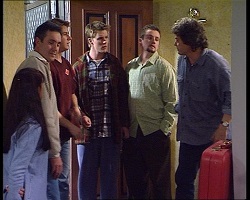 Susan Kennedy, Karl Kennedy, Lance Wilkinson, Billy Kennedy, Toadie Rebecchi, Joe Scully in Neighbours Episode 