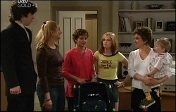 Dylan Timmins, Janelle Timmins, Susan Kennedy, Janae Timmins, Lyn Scully, Oscar Scully in Neighbours Episode 4691