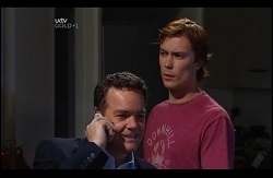 Paul Robinson, Robert Robinson (posing as Cameron Robinson) in Neighbours Episode 4977