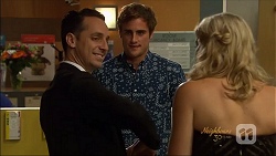 Nick Petrides, Kyle Canning, Georgia Brooks in Neighbours Episode 