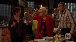 Susan Kennedy, Toadie Rebecchi, Georgia Brooks, Sheila Canning, Karl Kennedy in Neighbours Episode 7078