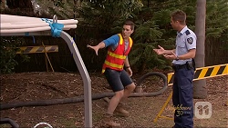 Josh Willis, Mark Brennan in Neighbours Episode 