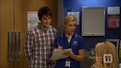 Chris Pappas, Georgia Brooks, Lucy Robinson in Neighbours Episode 