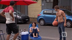 Nate Kinski, Naomi Canning, Tyler Brennan in Neighbours Episode 