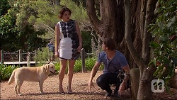 Naomi Canning, Tyler Brennan, Bouncer II in Neighbours Episode 