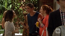 Imogen Willis, Tyler Brennan, Samantha Turnball in Neighbours Episode 