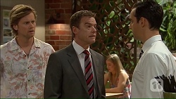 Daniel Robinson, Paul Robinson, Nick Petrides in Neighbours Episode 