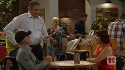 Paul Robinson, Karl Kennedy, Sheila Canning, Naomi Canning in Neighbours Episode 7109