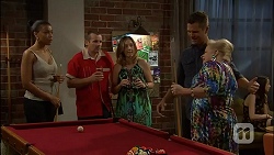 Hayley Hahn, Toadie Rebecchi, Sonya Rebecchi, Mark Brennan, Sheila Canning in Neighbours Episode 