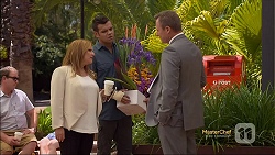 Terese Willis, Nate Kinski, Ezra Hanley in Neighbours Episode 7120