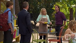 Clem Hanley, Ezra Hanley, Lauren Turner, Brad Willis in Neighbours Episode 7124