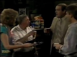 Madge Mitchell, Rob Lewis, Ivan, Jeremy Lord in Neighbours Episode 