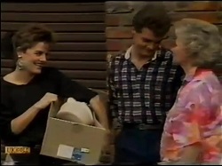 Gail Lewis, Paul Robinson, Helen Daniels in Neighbours Episode 