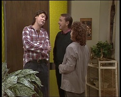 Joe Mangel, Doug Willis, Pam Willis in Neighbours Episode 