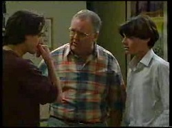 Darren Stark, Harold Bishop, Paul McClain in Neighbours Episode 3041