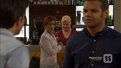 Alistair Hall, Susan Kennedy, Sheila Canning, Nate Kinski in Neighbours Episode 