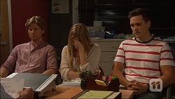 Daniel Robinson, Amber Turner, Josh Willis in Neighbours Episode 