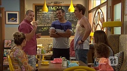 Sonya Rebecchi, Toadie Rebecchi, Nate Kinski, Kyle Canning, Amy Williams, Nell Rebecchi in Neighbours Episode 