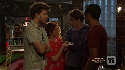 Brett Holden, Susan Kennedy, Kyle Canning, Nate Kinski in Neighbours Episode 7145