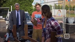 Trevor McCann, Kyle Canning, Amy Williams in Neighbours Episode 