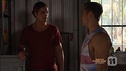 Tyler Brennan, Aaron Brennan in Neighbours Episode 