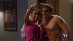 Hayley Hahn, Kyle Canning in Neighbours Episode 