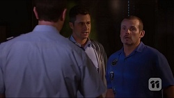 Senior Sergeant Milov Frost, Mark Brennan, Toadie Rebecchi in Neighbours Episode 7161