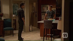 Nate Kinski, Aaron Brennan in Neighbours Episode 