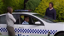 Paige Novak, Mark Brennan, Brad Willis in Neighbours Episode 