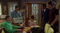 Karl Kennedy, Mark Brennan, Susan Kennedy, Nate Kinski, Tyler Brennan in Neighbours Episode 