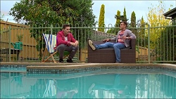 Josh Willis, Aaron Brennan in Neighbours Episode 