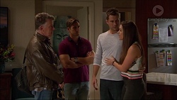 Russell Brennan, Aaron Brennan, Mark Brennan, Paige Smith in Neighbours Episode 7179