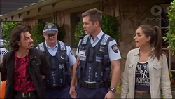 Joey Dimato, Mark Brennan, Paige Novak in Neighbours Episode 