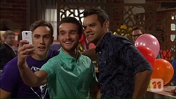 Aaron Brennan, Eddie Bull, Nate Kinski in Neighbours Episode 