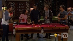 Josh Willis, Imogen Willis, Nate Kinski, Daniel Robinson, Aaron Brennan in Neighbours Episode 7191