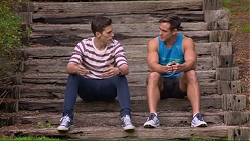 Josh Willis, Aaron Brennan in Neighbours Episode 