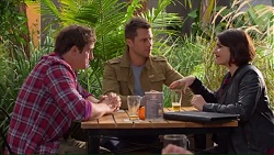 Kyle Canning, Mark Brennan, Naomi Canning in Neighbours Episode 