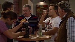 Tyler Brennan, Nate Kinski, Karl Kennedy, Aaron Brennan, Russell Brennan in Neighbours Episode 