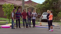 Russell Brennan, Karl Kennedy, Brad Willis, Tyler Brennan, Aaron Brennan, Lauren Turner, Paige Novak in Neighbours Episode 