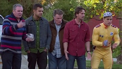 Karl Kennedy, Nate Kinski, Russell Brennan, Brad Willis, Aaron Brennan in Neighbours Episode 7195