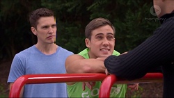 Josh Willis, Aaron Brennan, Nate Kinski in Neighbours Episode 7198