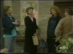 Shane Ramsay, Nell Mangel, Madge Mitchell, Tom Ramsay in Neighbours Episode 0302