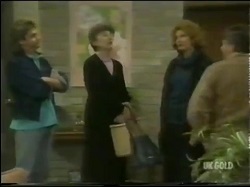 Shane Ramsay, Nell Mangel, Madge Mitchell, Tom Ramsay in Neighbours Episode 