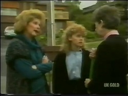 Madge Mitchell, Charlene Mitchell, Nell Mangel in Neighbours Episode 0302