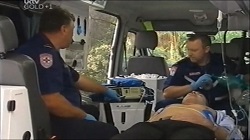 Paramedic No. 1, Karl Kennedy, Paramedic No. 2 in Neighbours Episode 4678