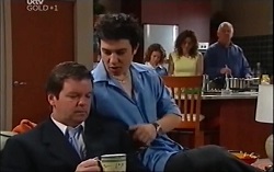 David Bishop, Stingray Timmins, Serena Bishop, Liljana Bishop, Harold Bishop in Neighbours Episode 4708