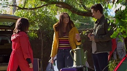 Imogen Willis, Courtney Grixti, Josh Willis in Neighbours Episode 7201