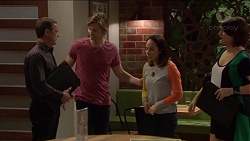 Paul Robinson, Daniel Robinson, Imogen Willis, Naomi Canning in Neighbours Episode 7203